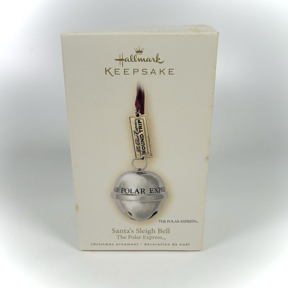 2007 HALLMARK Keepsake POLAR EXPRESS SANTA'S SLEIGH BELL Christmas Ornament